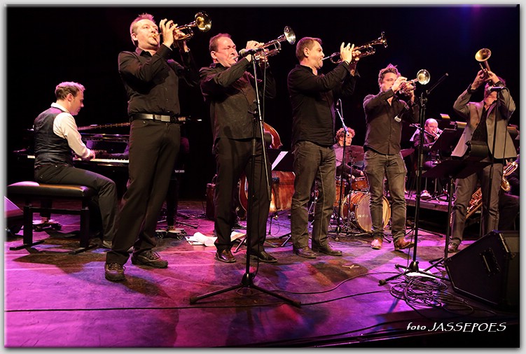 Bert Joris and the BJO Trumpet Section © JASSEPOES